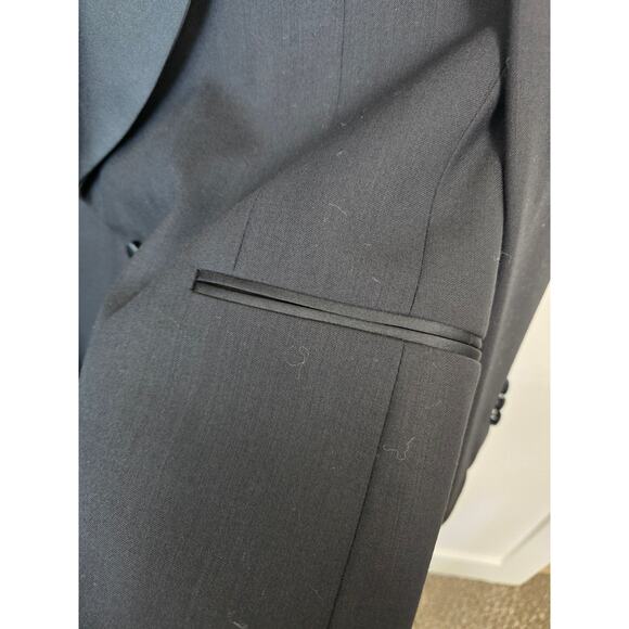 Gianfranco Ruffini Italy 100% worsted wool size 46R Black - Picture 5 of 12